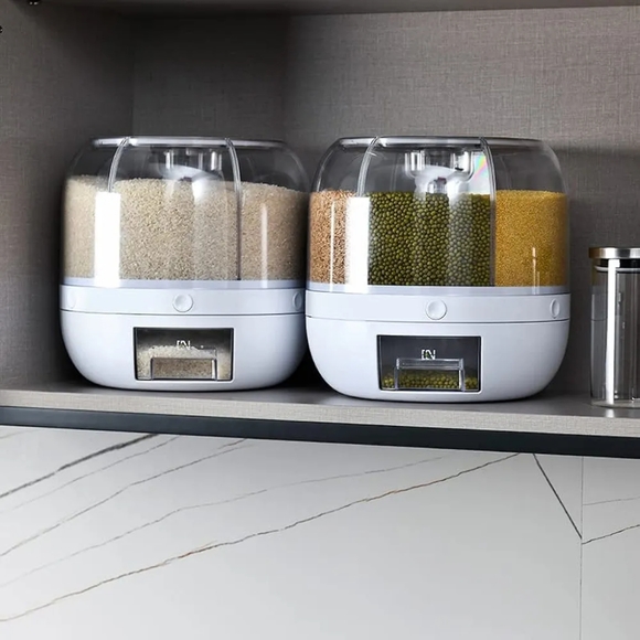 Rotating Food Dispenser Grain Storage Container - Picture 9 of 9